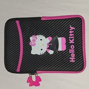 HELLO KITTY BEDAZZLED BOW TABLET CASE FRONT POCKET ZIP
